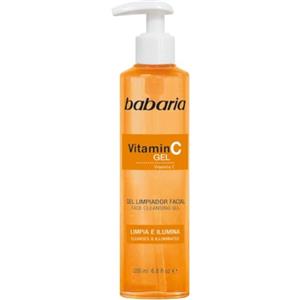 Babaria Gel Detergente Viso | Vitamina C e AHA Peeling | 200ml | Gel detergente con Vitamina C e AHA, luminosità ed esfoliazione delicata