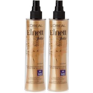 L'Oreal Paris L'Oréal Paris Lacca, Elnett Satin Spray Fijador Protector de Calor Liso, 170 ml (Confezione da 2)