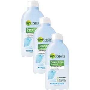 Garnier Sensitive Essential Struccante Bifase 2in1 Adatto Anche Alle Pelli Sensibili, 200 ml (Confezione da 3)