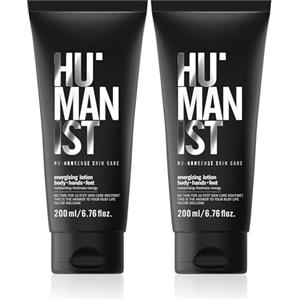 Delia Cosmetics HUMANIST - Cura Maschile - Lozione Energizzante - Corpo, Mani, Piedi - Elasticizza - Rigenera - Nutre - Leviga - Rinfresca - Olio di Cocco, Burro di Karité, Vitamina E, Burro di Mango - 200 ml