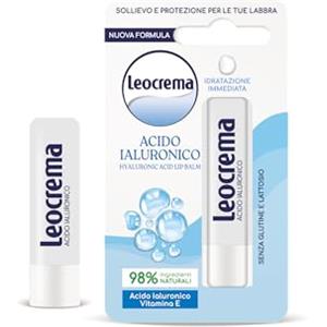 Leocrema - Burrocacao Lipstick con Acido Ialuronico, Balsamo Labbra, Labbra Morbide e Idratate 5.5ml