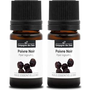 La Compagnie des Sens PEPE NERO (Piper nigrum) BIO - 5mL - Olio Essenziale di Qualità Premium - 100% Puro, Naturale, Chemiotipizzato e Integrale (Confezione da 2)