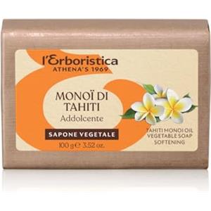 L'Erboristica di Athena's dal 1969 L'Erboristica Athena's | Saponetta Vegetale all'Olio di Monoi, Sapone Addolcente, 100 gr, Made in Italy