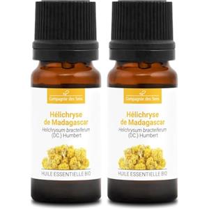 La Compagnie des Sens ELICRISO DEL MADAGASCAR BIO - 10mL - Olio Essenziale di Qualità Premium - 100% Puro, Naturale, Garantito ChromaCert® - Chemiotipizzato & Integrale (Confezione da 2)