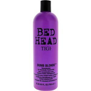 Bed Head by TIGI Dumb Blonde Balsamo, 750ml | Cura professionale da salone per capelli biondi, decolorati e colorati, tratta capelli secchi e danneggiati con cheratina