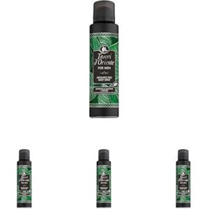 Tesori d'Oriente - Deodorante Spray Aromatico Sandalo del Kashmir e Vetiver, Contrasta i Cattivi Odori Fino a 48 Ore, Fragranza Vivace e Legnosa, Dermatologicamente Testato, 150ml (Confezione da 4)