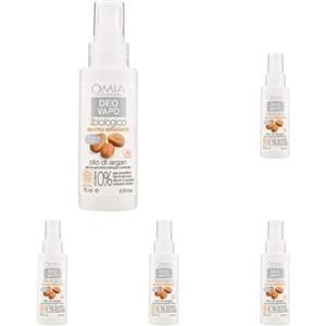 Omia, Deo Vapo Eco Biologico Idratante Con Olio Di Argan, Deodorante Antiodore, Senza Sali di Alluminio e Gas, Freschezza per 24 ore, Deodorante Uomo e Donna, Dermatologicamente Testato - 75 ml