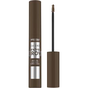 Deborah Milano - 24 Ore Extra Brow Mascara Colorato, 02 Brown, Lunga Tenuta, Waterproof, Dona un Finish Naturale e Definito