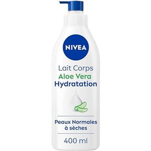 NIVEA Latte corpo con Aloe Vera Idratazione 72h (1 x 400 ml) - Latte idratante con Acido Ialuronico puro - Crema idratante corpo rinfrescante per pelli normali a secche