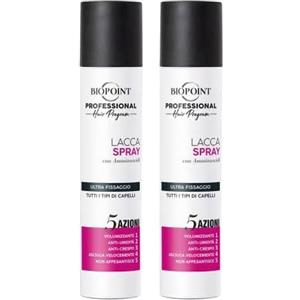 Biopoint Professional Hair Program - Lacca Spray con GAS, Arricchita con Amminoacidi, Ultra fissaggio, 300ml (Confezione da 2)