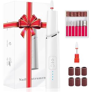 HOHAOO Set professionale per manicure, fresa elettrica per unghie, 15000 giri/min, velocità regolabile, pedicure, manicure per unghie in gel, gel acrilico, pedicure, set per manicure per principianti