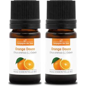 La Compagnie des Sens ARANCIO DOLCE (Citrus sinensis) BIO - 5mL - Olio Essenziale di Qualità Premium - 100% Puro, Naturale, Garantito ChromaCert® - Chemiotipizzato & Integrale (Confezione da 2)