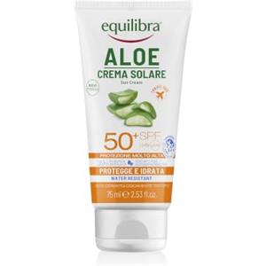 Equilibra Aloe Crema Solare SPF 50+ Travel Size, 75ml, Water Resistant