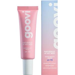 GOOVI Naturally Tinted Beauty Cream - Crema giorno colorata con SPF 15 - Crema BB naturale per tutti i tipi di pelle, idratante, copertura e cura in uno - 30 ml