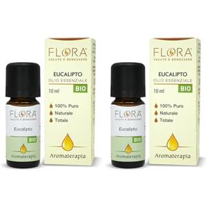 FLORA Olio essenziale di Eucalipto BIO-CODEX 10 ml (Confezione da 2)