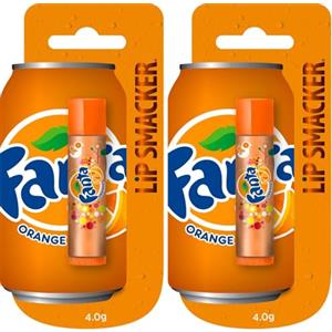 Lip Smacker - Coca-Cola Collection - Burrocacao per Bambini al Gusto Fanta all'Arancia - Dolce Regalo per i Tuoi Amici - Pezzo Singolo (Confezione da 2)