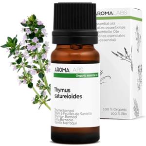 Aroma Labs Timo a Foglie di Santoreggia BIO (Thymus satureioides) - 10 mL - Olio Essenziale Chemiotipizzato e Certificato AB - Aroma Labs - Made in France