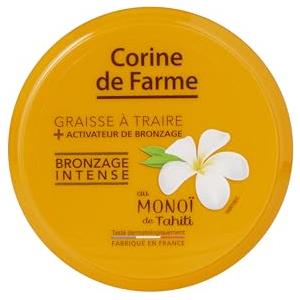 Corine de Farme - Grasso da mungere con attivatori di abbronzatura Profumo delle Isole - Monoi de Tahiti - senza autoabbronzante - per pelli opache/già abbronzate - 150 ml