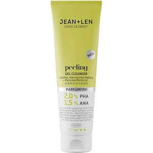 Jean & Len Peeling Gel Detergente, ideale per tutti i tipi di pelle, rimuove delicatamente le cellule morte, peeling chimico, senza profumo, gel lavante vegano, 125 ml