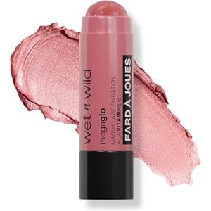 Wet n Wild Mega Glo Vitamin E Makeup Stick - Blush Multiuso in Stick per Occhi, Guance e Labbra, Formula Costruibile e Sfumabile, Dusty Pink