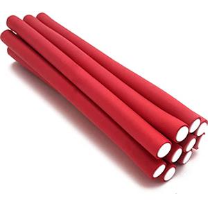 La Rosa Productos Profesionales NIKO Twist Flex Rods - Rulli flessibili in schiuma, bigodini leggeri piegati per ricci e onde, strumento di styling per parrucchieri/barbiere - colore casuale (12 mm)