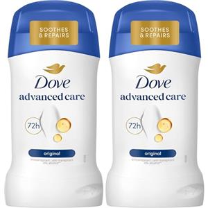Dove Deodorante Stick Original, Deodorante Antitraspirante in Stick, Protezione Fino a 72 Ore, con Pro-Ceramide Technology e Ingredienti Idratanti, Deodorante Uomo e Donna, 50ml (Confezione da 2)
