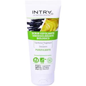 INTRÃ€ Carbone & Zenzero Scrub Viso Biologico Esfoliante Purificante - 75ml