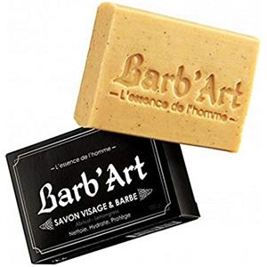 Barb'Art - Sapone Barbe & viso Albicocca & Lemongrass - Pulizia - Pece normali a secco - 100 g