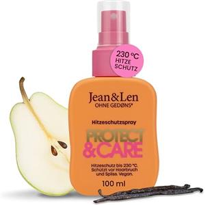 Jean & Len Spray termoprotettore Protect & Care, protegge i capelli fino a 230 °C da rottura e doppie punte, li rende setosi, senza siliconi e parabeni, vegano, Heat Protection Spray, 100 ml