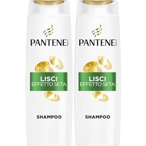 Pantene Pro-V Lisci Effetto Seta Shampoo 400ml per Capelli Crespi e Opachi. Deterge Delicatamente e Protegge i Legami del Capello. Senza Siliconi, Olio Minerale, Coloranti. Con Active Nutri-Plex