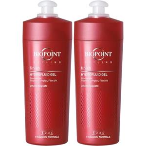 Biopoint Styling - Hydrofluid Gel Capelli a Fissaggio Normale, Effetto Bagnato Senza Residui, Azione Idratante e Protettiva, Dona Definizione e Luminosità, 200 ml (Confezione da 2)