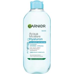Garnier Acqua Micellare Tutto in 1, Per Tutti i Tipi di Pelle, Arricchita con Acido Ialuronico, Pelle Detersa e Idratata Profondamente, Hyaluronic Aloe, 400 ml