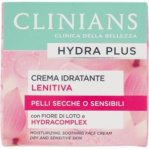 CLINIANS | Hydra Plus Crema Viso Idratante Lenitiva 50 ml | Dermatologicamente testato, Made in Italy