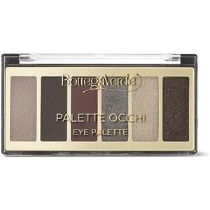 Bottega Verde - Palette occhi, Rose & Spicy, 7g | Con Estratto di Rosa, Finish Mat, Perlato e Satinato, Texture Vellutate e Cremose