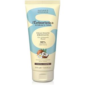 L'Erboristica di Athena's dal 1969 L'Erboristica Athena's - Crema Corpo Idratante - Crema Vellutante con Olio di Cocco e Olio di Monoi - 200 ml