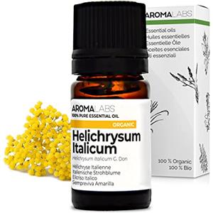 Aroma Labs Elicriso Italiano BIO (Helichrysum italicum subsp. italicum) - 5 mL - Olio Essenziale Chemiotipizzato e Certificato AB - Aroma Labs - Made in France