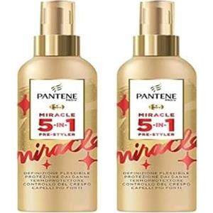 Pantene Pro-V Miracle 5-In-1 Pre-Styler, Spray per Capelli senza Risciacquo, Termoprotettore, per Capelli Flessibili e Modellabili in Qualsiasi Stile, 200 ml (Confezione da 2)