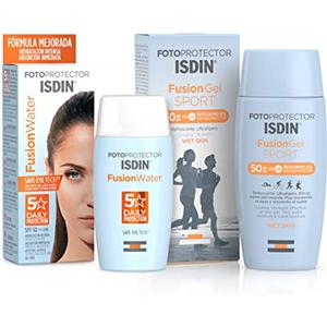 Fotoprotección ISDIN IT Fotoprotector ISDIN Fusion Water SPF 50 50ml | Fotoprotettore viso per uso quotidiano + Fotoprotector ISDIN Fusion Gel SPORT SPF 50+ 100ml |Fotoprotettore corpo ideale per gli sportivi