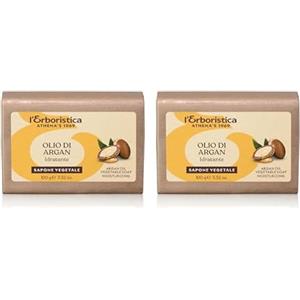 L'Erboristica di Athena's dal 1969 L'Erboristica Athena's | Saponetta Vegetale all'Argan Bio, Sapone Idratante, 100 gr, Made in Italy
