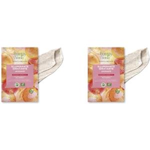 Bottega Verde Estratti di bellezza - Maschera Scrub 2 in 1 - con Pesca e Albicocca - illuminante, idratante, levigante - pelli normali (8 ml) (Confezione da 2)