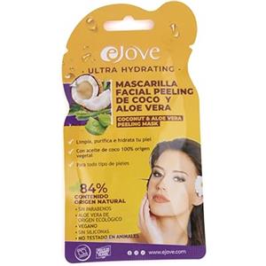 Ejove Maschera Viso Peeling Scrub Di Cocco E Aloe Vera | Pulizia Profonda | Idrata la Pelle | Pelle Radiante e Ringiovanita