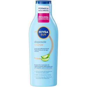 NIVEA SUN Crema Corpo Doposole Bronze, 200 ml | Crema Corpo Doposole con Aloe Vera, Vitamina E ed Estratto di Melanina, Idratazione 48 Ore, Prolunga l'Abbronzatura