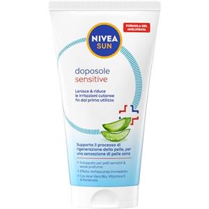 NIVEA SUN Crema Doposole Sensitive, 150 ml | Crema Doposole per Pelli Sensibili con Aloe Vera, Vitamina E e Pantenolo, Lenisce la pelle dopo l'esposizione al sole