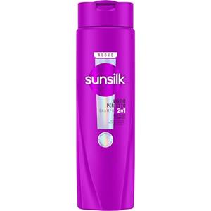 Sunsilk, Shampoo Liscio Perfetto 2in1, Shampoo e Balsamo per Capelli Lisci e Disciplinati, Formula Arricchita con Liss-Align Complex con Biotina, Olio di Argan e Vitamina C, 250ml