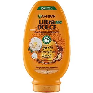 Garnier Ultra Dolce Balsamo Nutriente Capelli Secchi, Argan e Camelia, 250 ml
