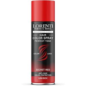 LORENTI TOKYO & SEOUL LORENTI Tokyo & Seul Color Secret Red - Vernice colorata per capelli per travestimento e trucco, per carnevale, Halloween e feste a tema, 150 ml