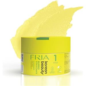 Fria Korean Beauty Burro Struccante Illuminante con Yuzu e Vitamina C, Rimuove il Trucco Waterproof, Testato su Occhi e Pelli Sensibili, Delicato su Occhi e Ciglia, Confezione da 80ml
