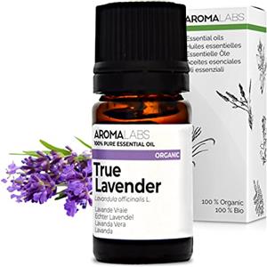 Aroma Labs Lavanda Vera BIO (Lavandula officinalis) - 5 mL - Olio Essenziale Chemiotipizzato e Certificato AB - Aroma Labs - Made in France