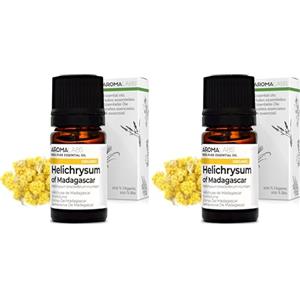 Aroma Labs Elicriso del Madagascar BIO (Helichrysum bracteiferum) - 5 mL - Olio Essenziale Chemiotipizzato e Certificato AB/Cosmos - Aroma Labs - Made in France (Confezione da 2)