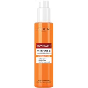 L'Oréal Paris Revitalift Detergente Viso 150 ml con Vitamina C e Acido Salicilico - Purificante e Levigante per Pelli Sensibili